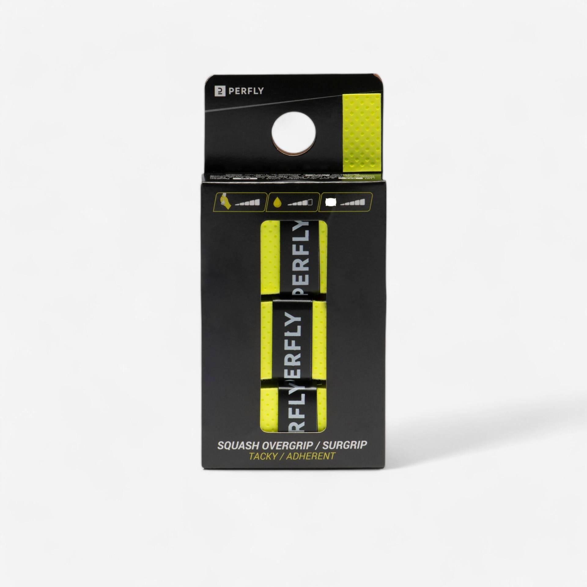 Squash Griffband - Tacky Overgrip 3er-Pack neongelb Squash Griffband - Tacky Overgrip 3er-Pack neongelb von PERFLY