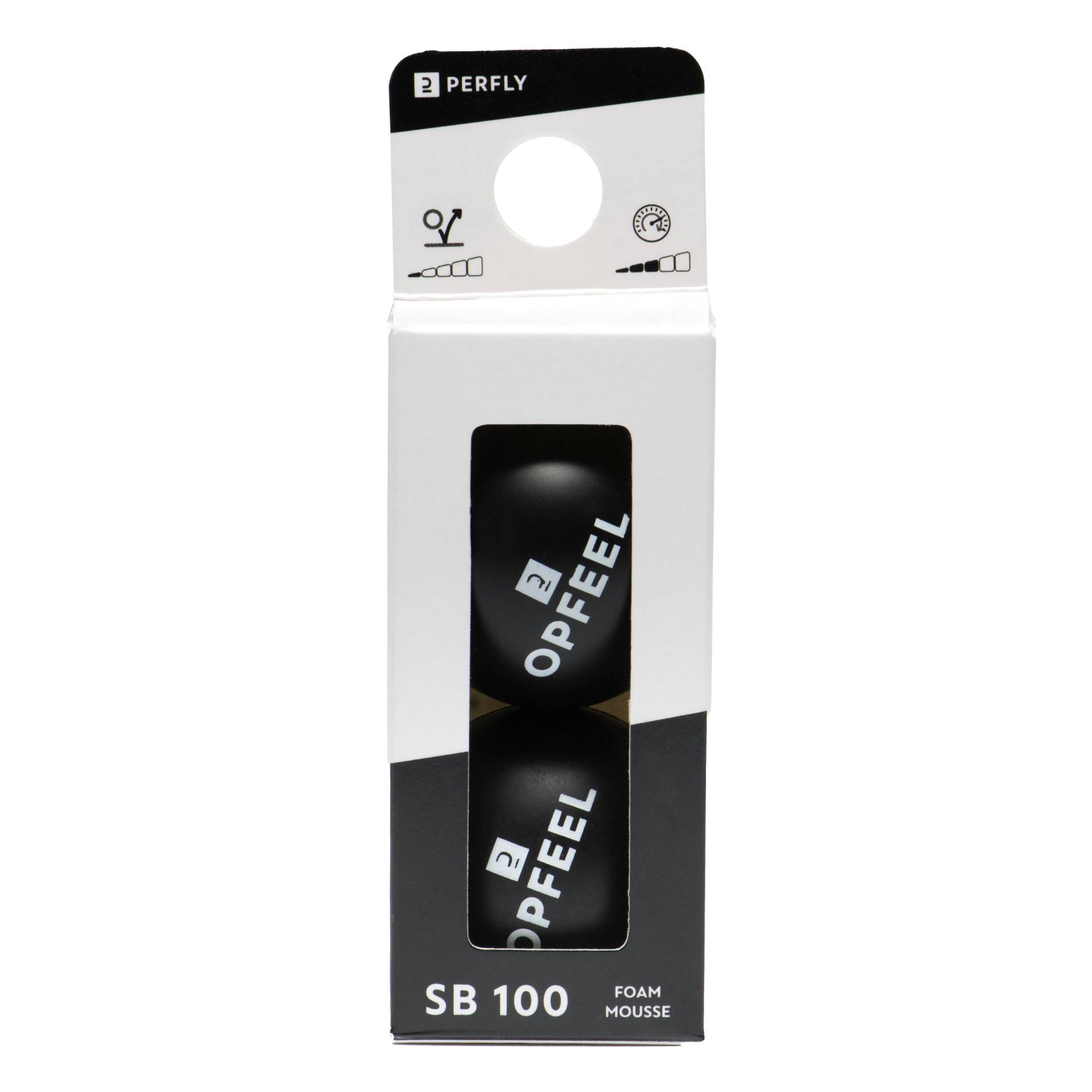 Squashbälle - Foam Black Schaumstoff SB 100 2er-Pack Squashbälle - Foam Black Schaumstoff SB 100 2er-Pack von PERFLY