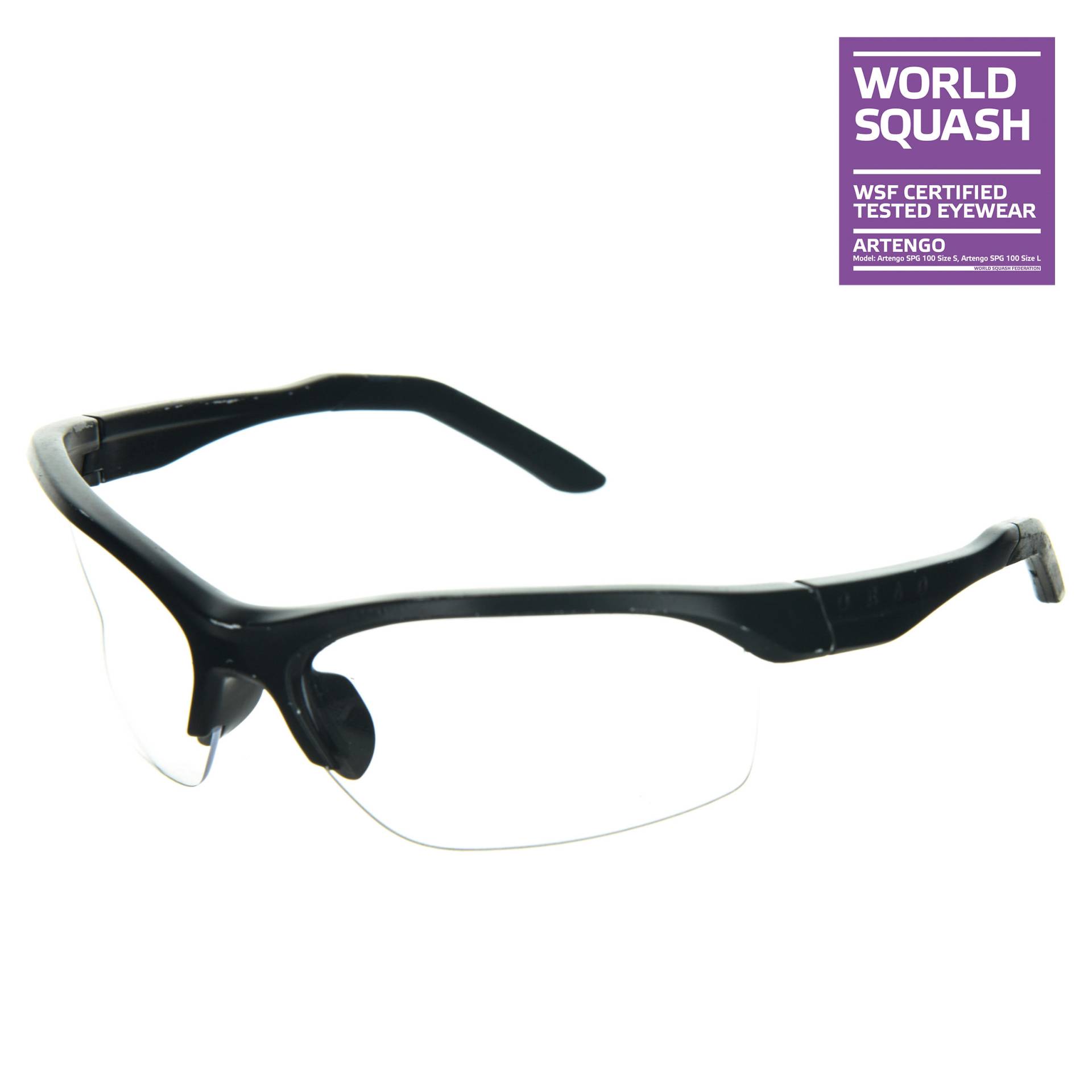 Squashbrille für schmales Gesicht SPG 100 Größe S von PERFLY
