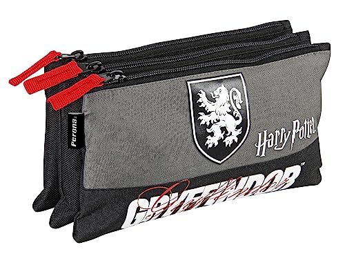 Dreifaches Federmäppchen Harry Potter Bravery Perona 58687 von PERONA BAGS