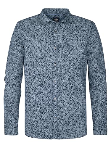 PETROL INDUSTRIES, Men Shirt Long Sleeve AOP, M-1050-SIL400, Navy Blue, M PETROL INDUSTRIES, Men Shirt Long Sleeve AOP, M-1050-SIL400, Navy Blue, M von PETROL INDUSTRIES