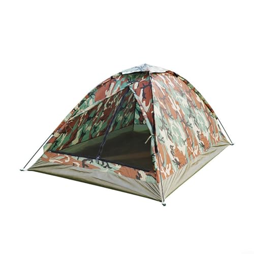 Schnell und einfach aufzubauen, 2-Personen-Camouflage-Campingzelt, leicht und tragbar (Dschungel) von PETSTIBLE
