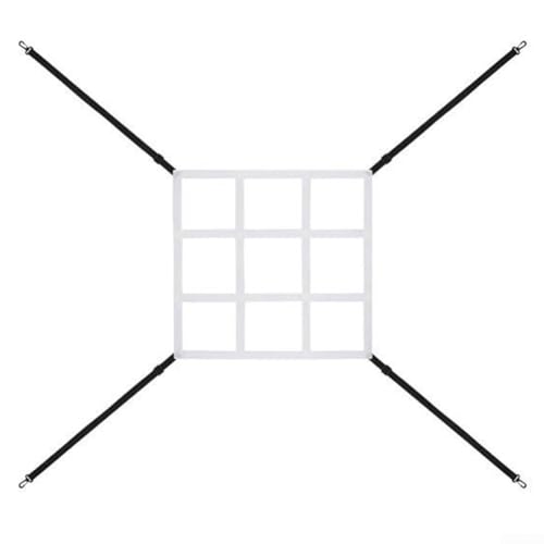 Schnelle und einfache Befestigung mit verstellbarem Baseballnetz, Schlagzonenziel (weiß) von PETSTIBLE