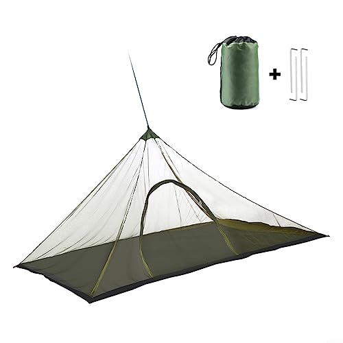 Ultraleichtes Mesh-Zelt, Camping, rautenloses Sommerzelt, Innennetz, Grün von PETSTIBLE