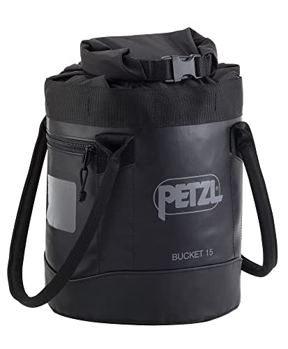 PETZL, Bucket 15, Selbstversorgende Haltertasche, Schwarz, 15 Liters, Unisex-Adult von PETZL