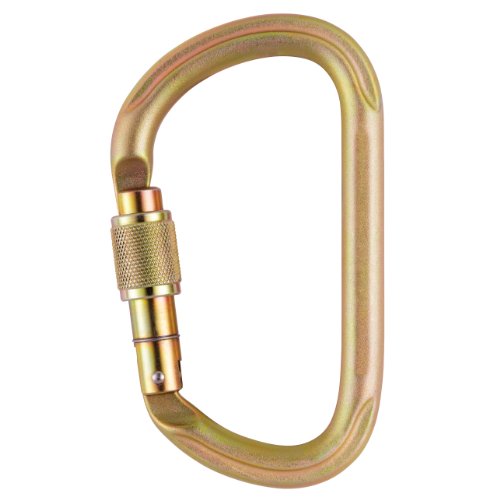 Petzl M73 SL Vulcan hochfesten Stahl Karabiner, Größe: Jighead Schraub, Gold von PETZL