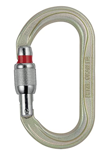 PETZL New Oxan hochfesten Karabiner, oval Größe: Jighead Schraub, Gold M72A SL von PETZL