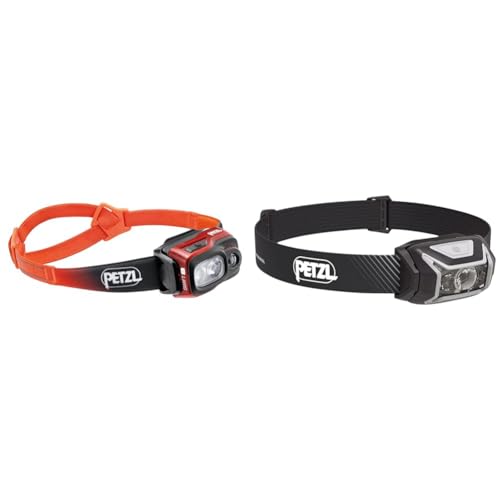 PETZL SWIFT RL or E095BB01 & Wiederaufladbar - Stirnlampe ACTIK CORE - Unisex, Grau, Einheitsgröße von PETZL