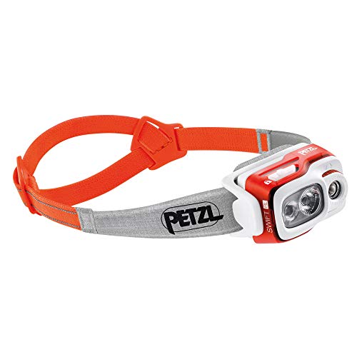 PETZL - Stirnlampe SWIFT RL - Unisex, Rot, Einheitsgröße, Automatisch, einfach zu bedienen, leicht von PETZL