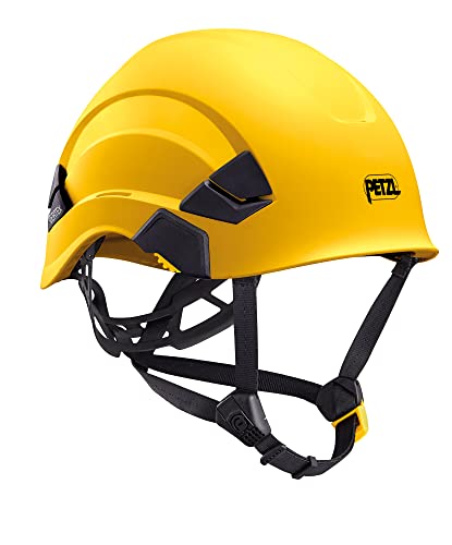 Petzl H43406 Vertex Universalhelm mit Dual-Kinnband ohne Belüftung, Gelb von PETZL