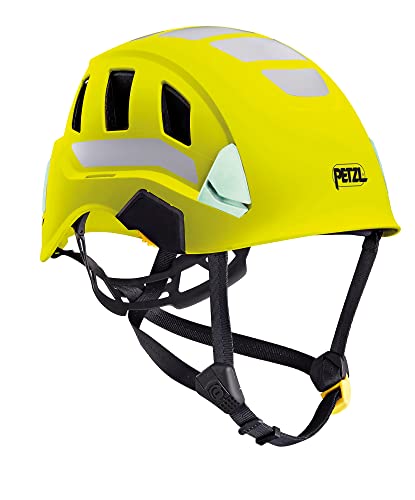 PETZL Unisex-Adult A020DA00 Strato Vent HI-VIZ Helmet Yellow, solid, one Size von PETZL