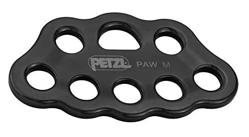 PETZL Unisex-Adult paw Rigging Plate Zubehör Für Klettern, Black, M von PETZL