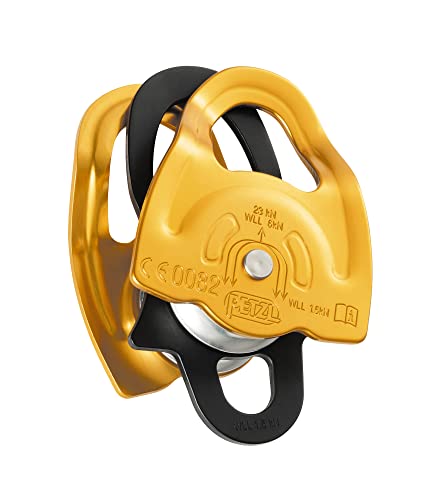 Petzl Gemini Seilrolle Gelb/Schwarz Petzl Gemini Seilrolle Gelb/Schwarz von PETZL