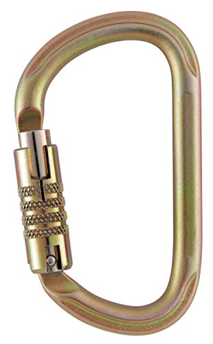 Petzl M73 TL Vulcan, hochfester Stahl-Karabiner, automatische Dreifachverriegelung, Gold von PETZL