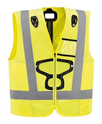 Petzl Unisex – Erwachsene HI-VIZ Vest for Newton Harnesses Giubbetto Preformato Pro Imbracature, Gelb, Taglia Unica von PETZL