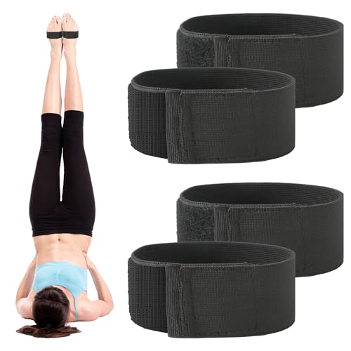PEUTIER 2 Paar Klebezehen für Gymnastik, Knöchelriemen Tumbling-Trainer Stretch Back-Handspring-Trainer Cheerleading Turngeräte für Mädchen Jungen Erwachsene Anfänger zum Üben Schwarz PEUTIER 2 Paar Klebezehen für Gymnastik, Knöchelriemen Tumbling-Trainer Stretch Back-Handspring-Trainer Cheerleading Turngeräte für Mädchen Jungen Erwachsene Anfänger zum Üben Schwarz von PEUTIER