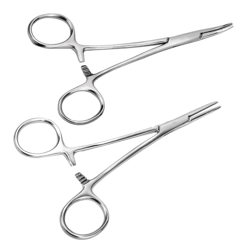 PEUTIER 2 Stück Angelzange Edelstahl, Angelpinzetten aus Edelstahl mit Feststellpinzette Klemm Angelpinzetten Set für Multifunktionales Angel und Haustierwerkzeug PEUTIER 2 Stück Angelzange Edelstahl, Angelpinzetten aus Edelstahl mit Feststellpinzette Klemm Angelpinzetten Set für Multifunktionales Angel und Haustierwerkzeug von PEUTIER