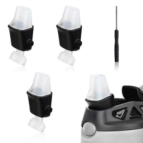PEUTIER 3stk Ersatzausgießer für Contigo, Weich Deckel-Ersatzteile mit Schraubendreher BPA-Frei Silikon-Mundstück Kompatibel mit Contigo Aubrey Kids 14oz 20oz Wasserflasche PEUTIER 3stk Ersatzausgießer für Contigo, Weich Deckel-Ersatzteile mit Schraubendreher BPA-Frei Silikon-Mundstück Kompatibel mit Contigo Aubrey Kids 14oz 20oz Wasserflasche von PEUTIER
