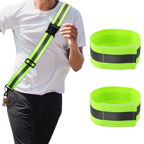 PEUTIER Reflektierende Laufausrüstung und Reflektierendes Armband, Reflektierender Schultergurt Reflektor Armband Reflektierender Gürtel für Spaziergänge Wandern Radfahren Körper Handgelenk (35x4cm) PEUTIER Reflektierende Laufausrüstung und Reflektierendes Armband, Reflektierender Schultergurt Reflektor Armband Reflektierender Gürtel für Spaziergänge Wandern Radfahren Körper Handgelenk (35x4cm) von PEUTIER