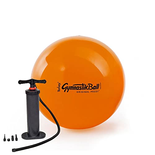 Original Pezzi® Gymnastikball STANDARD 53 cm orange mit Doppelhubpumpe von PEZZI