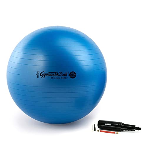 PEZZI Original Pezziball MAXAFE 75 cm m. Pumpe blau Gymnastikball von PEZZI