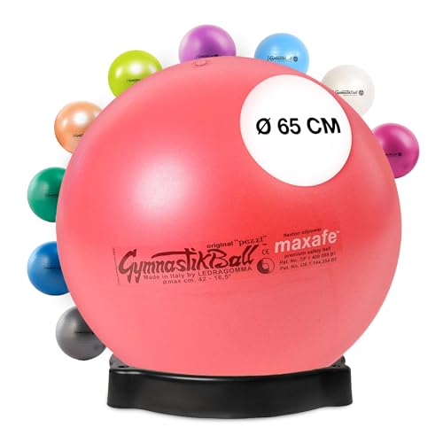 Original Pezzi Pezziball MAXAFE 65 cm m. Ballschale rot Sitzball von PEZZI