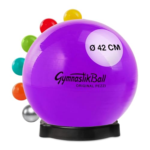 Original Pezzi Pezziball Standard 42 cm m. Ballschale Kombi Gymnastikball violet von PEZZI