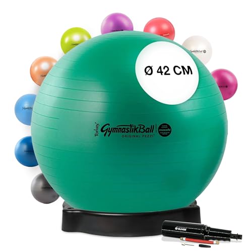 Original Pezziball MAXAFE 42 cm grün m. Ballschale & Pumpe Kombi Gymnastikball Original Pezziball MAXAFE 42 cm grün m. Ballschale & Pumpe Kombi Gymnastikball von PEZZI