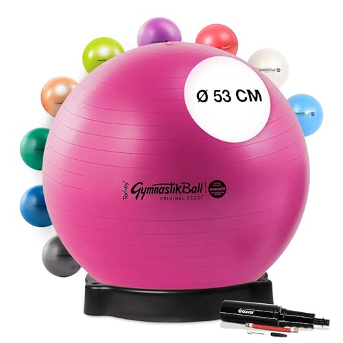 Original Pezziball MAXAFE 53 cm rubinrot m. Ballschale & Pumpe Gymnastikball Original Pezziball MAXAFE 53 cm rubinrot m. Ballschale & Pumpe Gymnastikball von PEZZI