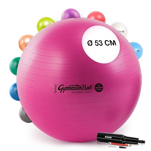 PEZZI Original Pezziball MAXAFE 53 cm m. Pumpe rubinrot Gymnastikball PEZZI Original Pezziball MAXAFE 53 cm m. Pumpe rubinrot Gymnastikball von PEZZI
