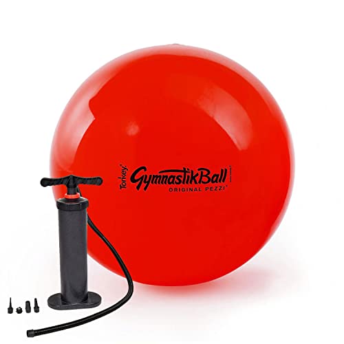Original Pezzi® Gymnastikball STANDARD 75 cm rot mit Doppelhubpumpe von PEZZI