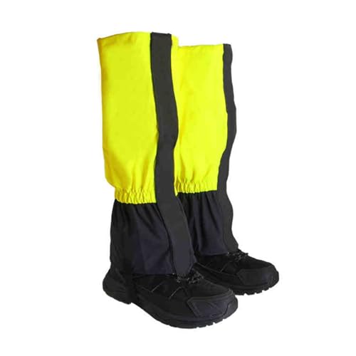 PFDHK Beingamaschen, Verstellbare Schneegamaschen, Leichte, Warme Gamaschen, Erhältlich for Männer Und Frauen, for Wandern Im Bergschnee, Skifahren, Spazierengehen, Klettern(Yellow) von PFDHK