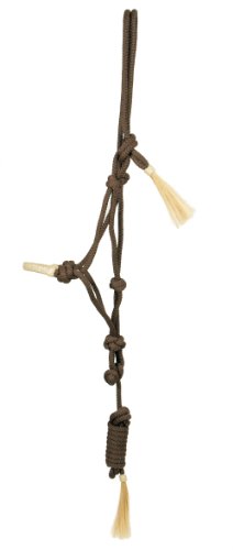 Knotenhalfter mit Rohhaut, braun Full Knotenhalfter mit Rohhaut, braun Full von PFIFF