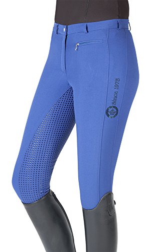 PFIFF 102235 Damen Reithose -Yasmin- mit Silikon-Grip Besatz, Mittelblau 36 von PFIFF