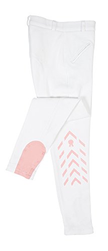 PFIFF 102456 Reithose "Piccola" , Silikongrip, Kniebesatz, elastischer Beinabschluss, mit Gürtelschlaufen, Kinder, Weiß-Rosa, 134 PFIFF 102456 Reithose "Piccola" , Silikongrip, Kniebesatz, elastischer Beinabschluss, mit Gürtelschlaufen, Kinder, Weiß-Rosa, 134 von PFIFF