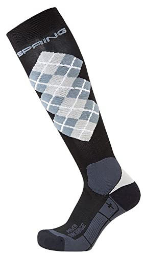 PFIFF 102586 Funktions-Reitstrumpf Tartan PRO Winter, schwarz 35-38 von PFIFF