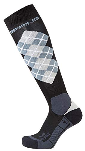 PFIFF 102586 Funktions-Reitstrumpf Tartan PRO Winter, schwarz 43-46 von PFIFF