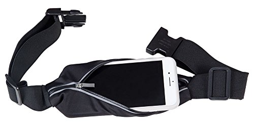 PFIFF Bauchtasche Laufgürtel Hüfttasche mit verstellbarem Gummiband, Wasserdicht, Refkeltoren, Fitness Laufen Joggen Reisen Radfahren von PFIFF