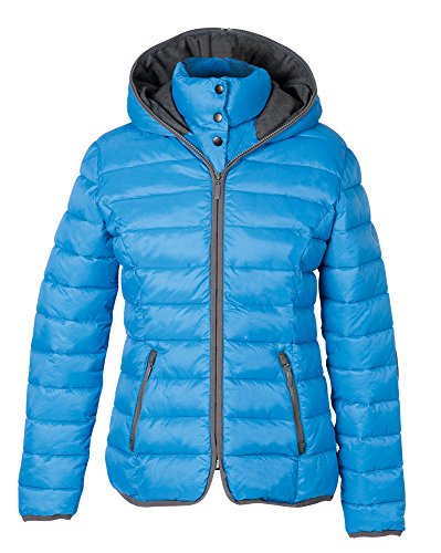 PFIFF Damen 102410 Steppjacke Cerul, Reitjacke Damenjacke Jacke Kapuze, Mittelblau L von PFIFF