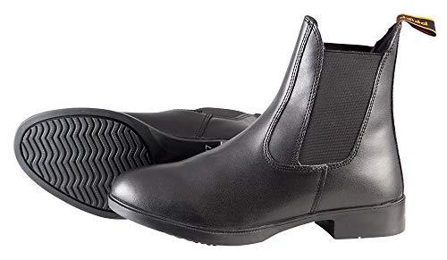 PFIFF 100374 Jodhpurstiefelette mit Lederoptik, Stiefelette aus Kunstleder, für Kinder, Damen und Herren, Schwarz, 41 von PFIFF