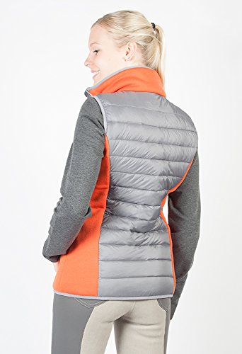 PFIFF Damen Steppweste-Hylite-Reitweste Weste, Grau, S PFIFF Damen Steppweste-Hylite-Reitweste Weste, Grau, S von PFIFF