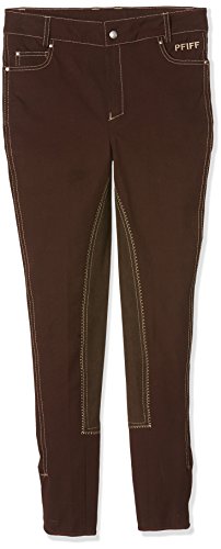 PFIFF Kinder Hose Vollbesatzreithose -Kira- Stretch Reithose, braun, 140, 101393-50-140 von PFIFF