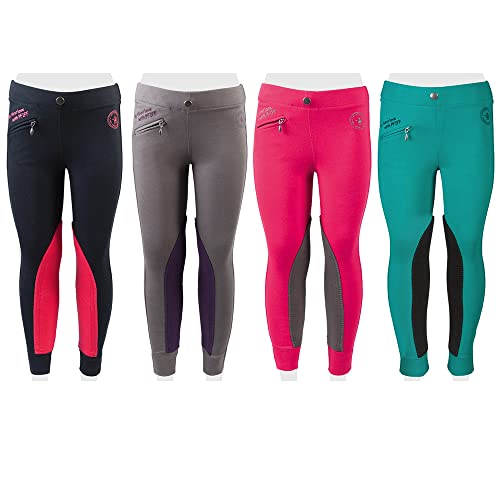 PFIFF Kinder Reitleggings „Ella“türkis-schwarz, 152 PFIFF Kinder Reitleggings „Ella“türkis-schwarz, 152 von PFIFF