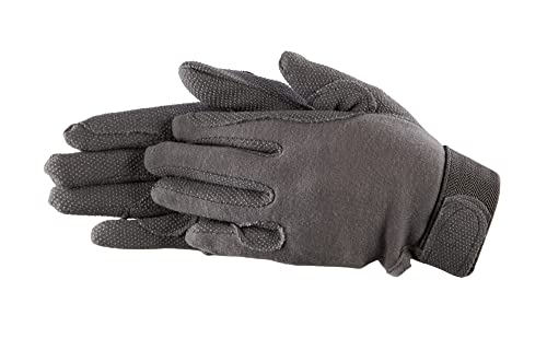 Pfiff 011318 Unisex Handschuhe Baumwolle , Reithandschuhe, grau (Grau), M von PFIFF