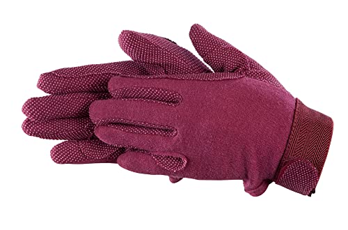 Pfiff 011318 Unisex Handschuhe Baumwolle , Reithandschuhe, rot (Bordeaux), XL von PFIFF