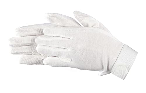 Pfiff 011318 Unisex Handschuhe Baumwolle , Reithandschuhe, weiß (Weiss), S von PFIFF