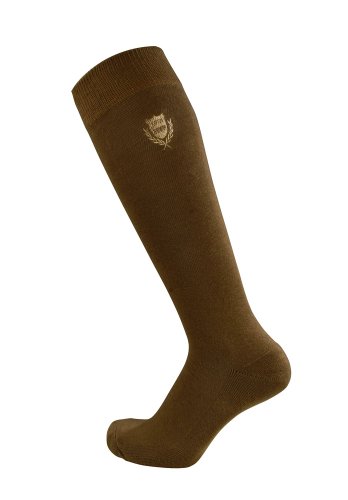 Pfiff 100322 Unisex-Reitstrumpf, kariert Socke- Gr. 37, Brown von PFIFF