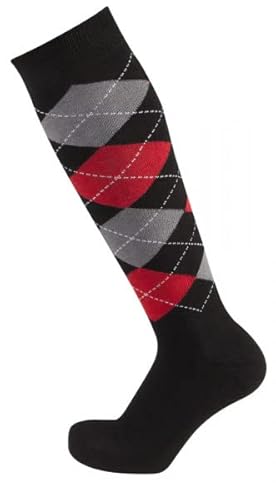 Pfiff 100322 Unisex-Reitstrumpf, kariert Socke- Gr. 40, schwarz-Grau-Rot Pfiff 100322 Unisex-Reitstrumpf, kariert Socke- Gr. 40, schwarz-Grau-Rot von PFIFF