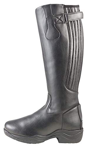 Pfiff 101704 Unisex Kunstleder Stiefel Corby, Kunstlederstiefel gefüttert, schwarz 38; Höhe 41,5 / Wade 37,5 von PFIFF