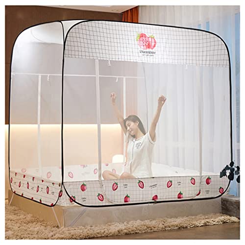 PFKXQBXC Faltbares Netzzelt, Tragbares Bettdach, 360°-Mückenschutz Für Erwachsene, Heimbett, Camping, Reisen/B/6 Feet von PFKXQBXC
